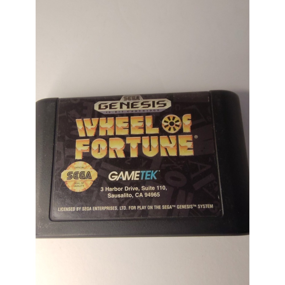 Wheel of Fortune (Sega Genesis) Authentic Cart Only  Tested